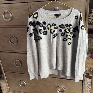 Aqua cashmere sweater, size M